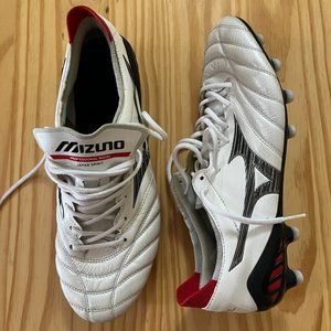 Mizuno Morelia Neo III MIJ Japan Soccer Cleats White/Black/Red US 8.5
